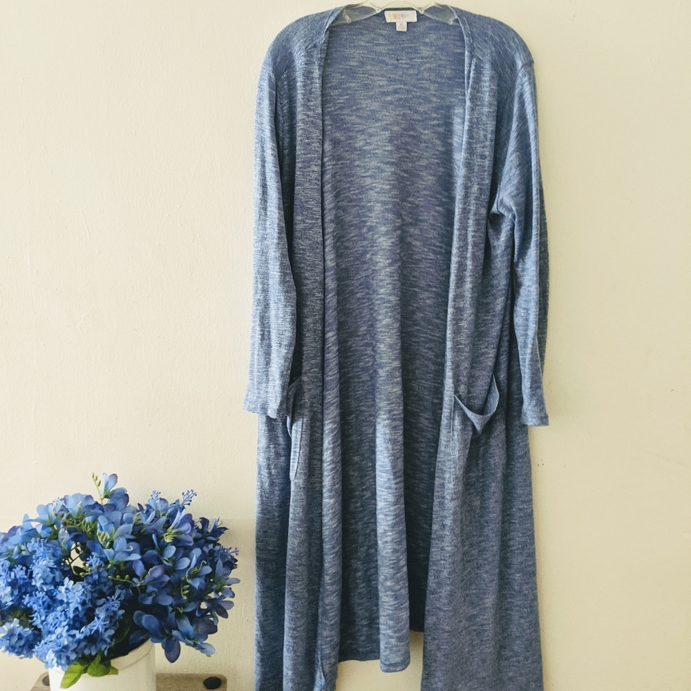 LuLaRoe | M Blue Sarah Cardigan